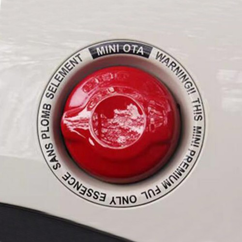 For MINI Cooper F55 F56 F57 14-22 Red Petrol Fuel Gas Tank Cap Cover Trim - Picture 12 of 13