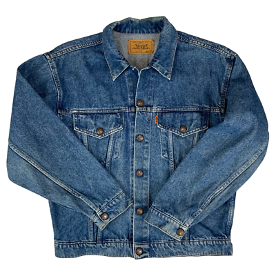 VTG 70s 80s LEVIS ORANGE TAB 30705 TYPE 3 TRUCKER DENIM VTG 70s 80s LEVIS ORANGE TAB 30705 TYPE 3 TRUCKER DENIM