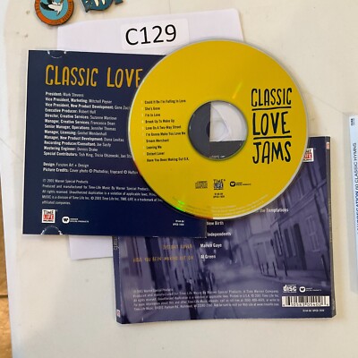 Jam Cd R CLASSIC LOVE JAMS R&B, Soul Compilation CD, 2001 No Case No Tracking # ...