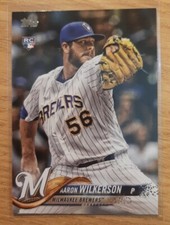 2018 TOPPS AARON WILKERSON ROOKIE #378 MILWAUKEE BREWERS