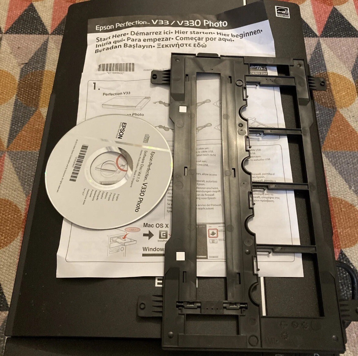 Epson Perfection V330 Photo Scanner With Film Negative Guide