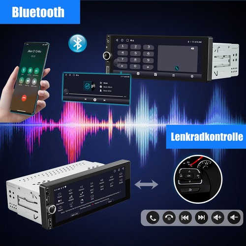 6.86" Android 14 4+64G Carplay Autoradio 1DIN GPS NAV Wifi Bluetooth RDS DAB KAM - Bild 9 von 14