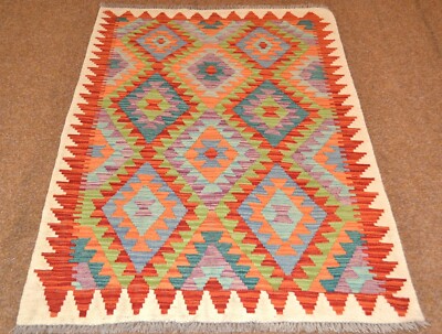 Handgewebter Orient Kelim Afghan Nr.748 - 149x99cm aus 100% Wolle