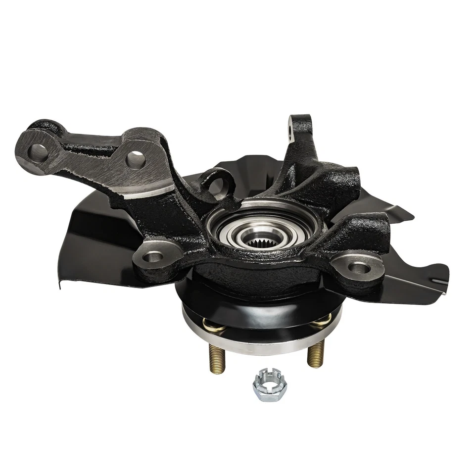 Cojinete de nudillo y cubo de rueda de dirección delantero derecho para Hyundai Accent 2006-2011 Foto 3 de 4