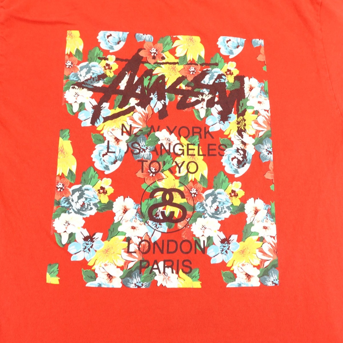 美品 STUSSY Floral Print Shirt レーヨンシャツ 開襟 美品 STUSSY Floral Print Shirt レーヨンシャツ 開襟