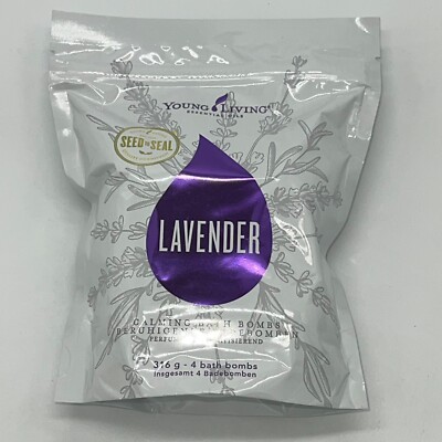 Young Living Essential Oils Lavender Calming Bath Bombs 4 Pack - FREE SHIPPING