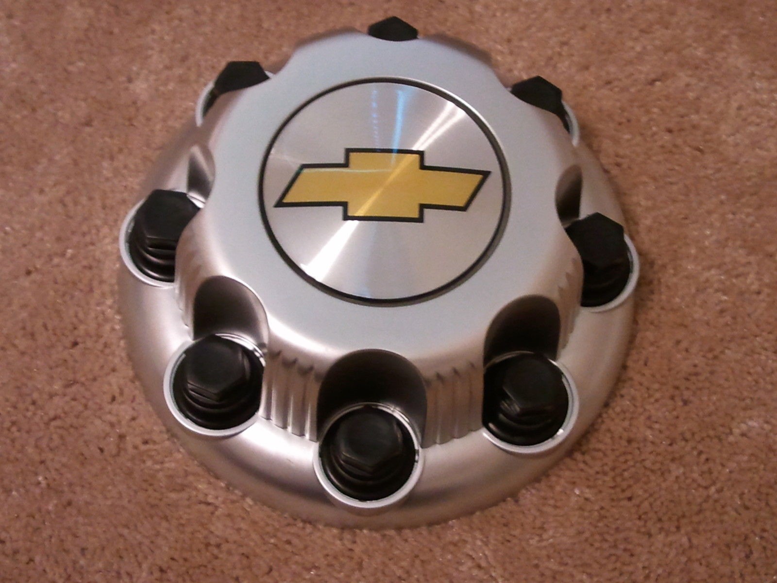 4 New Chevy Express Van 2500 3500 PAINTED SILVER Center Hub Caps