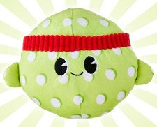 Green Pickleball Soft Sport Plush Toy Way To Celebrate 5"