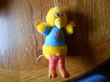 HASBRO SOFTIES BIG BIRD 9" SESAME STREET STUFFED ANIMAL PLUSH - EUC