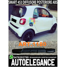 SMART EXTRAKTOR FORTWO 453 2014+ HINTERER DIFFUSOR SPOILER SCHWARZ GLÄNZEND