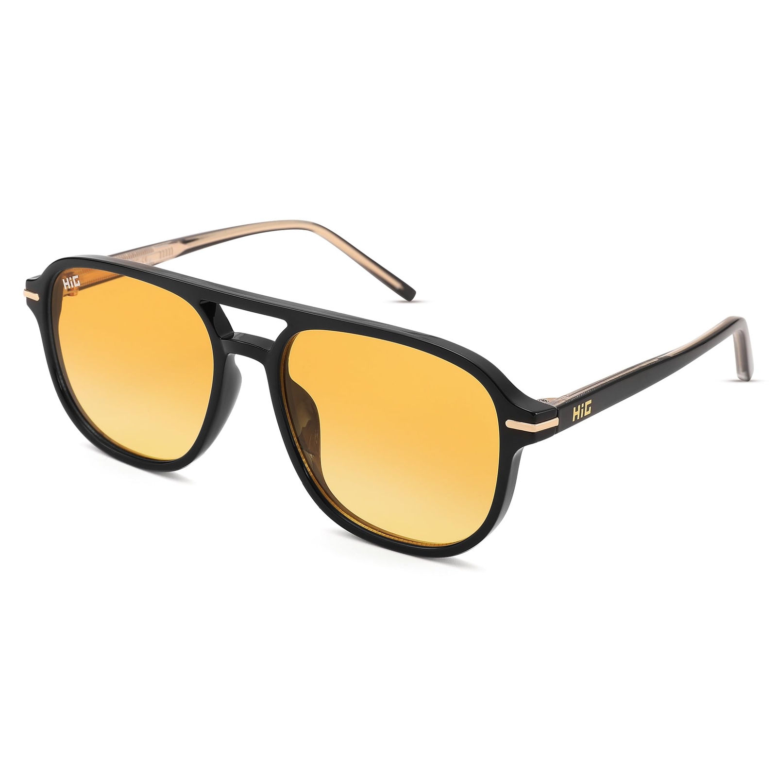 Hillington G Retro Square Aviator Sunglasses for Women Men Classic Vintage 70...