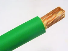 2/0 WELDING BATTERY CABLE GREEN 600V USA EPDM JACKET HEAVY DUTY COPPER 20' FT