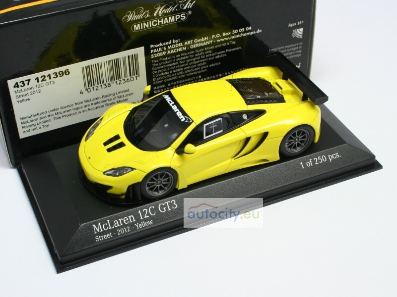 MINICHAMPS MCLAREN MP4-12C GT3 STREET YELLOW 437121396 | eBay