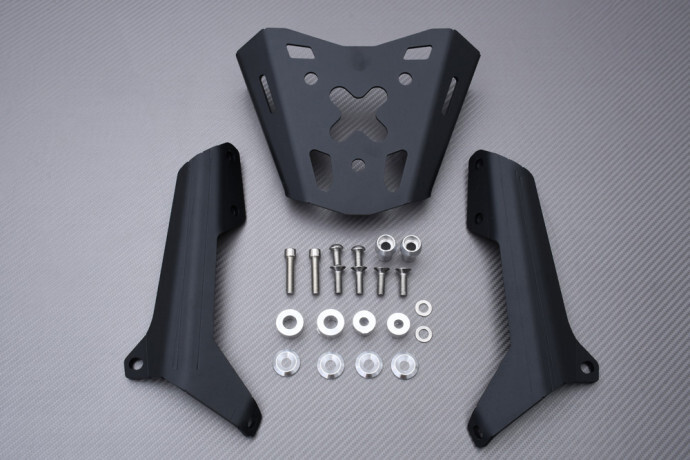 Porte-bagage BMW F900XR support top case noir robuste pour moto trail 2020-2025