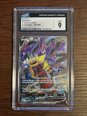 Pokémon TCG Giratina V Lost Origin 185/196 CGC 9 Mint LOW POP SWSH