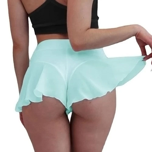 Lady Women Sexy Mini Skirt Short Night Dress High Waist Ruffles Shorts Summer - Picture 11 of 23