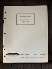 Hammond Organ K-100 Service Manual w/ 2 Foldout Schematics Vintage Repair Guide