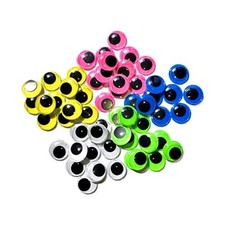 EMAAN 150 Pieces 20mm Multicolor Round Wiggle Googly Eyes with Self-Adhesive,...