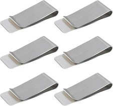 6 Pack Slim Money Clip Cash Wallet Credit Card Cash Holder for Front Pocket