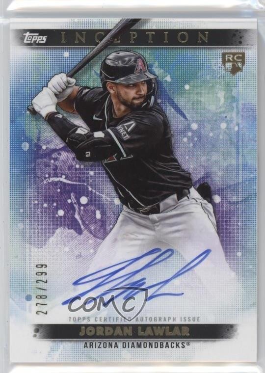 2024 Inception Base Rookie and Emerging Stars 278/299 Jordan Lawlar Auto RC go9