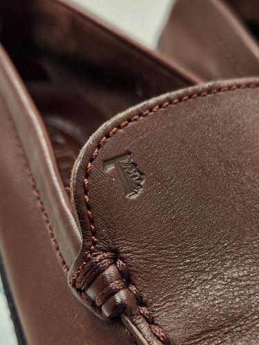 TOD’S Womens Brown Loafers Size 8 Italian Made - Picture 7 of 14