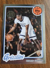 Cedric Coward Memphis  2025 Topps 45th Anniversary Rookie Card 80BK-58 RC