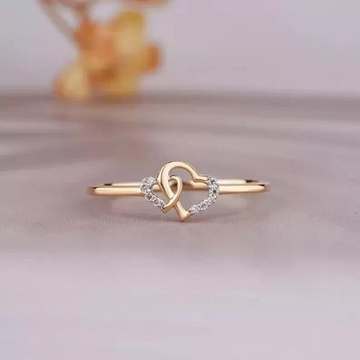 2Ct Round Cut Simulated Diamond  Engagement Ring 14K Yellow Gold Plated