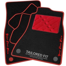 To fit Fiat 500 Car Mats 2007 - 2012 & Custom Logo [C]