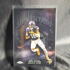 2025 Topps Chrome Justin Jefferson Vikings All-Chrome Insert ACT-6