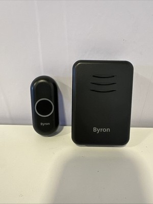 Byron Funk Türklingel Set tragbar schwarz 150m Reichweite 16 Melodien NUR EINE KLINGEL