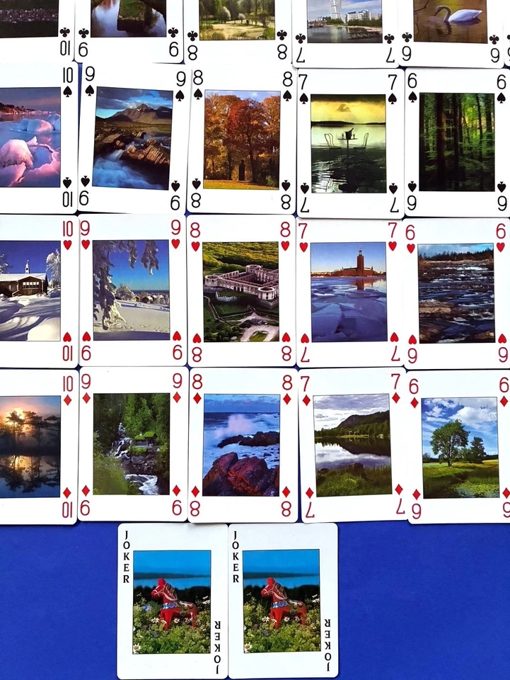 2x Kartenspiel Ansichten von SCHWEDEN 54 Bl Bridge Whist Jazz Spielkarten - Bild 4 von 4