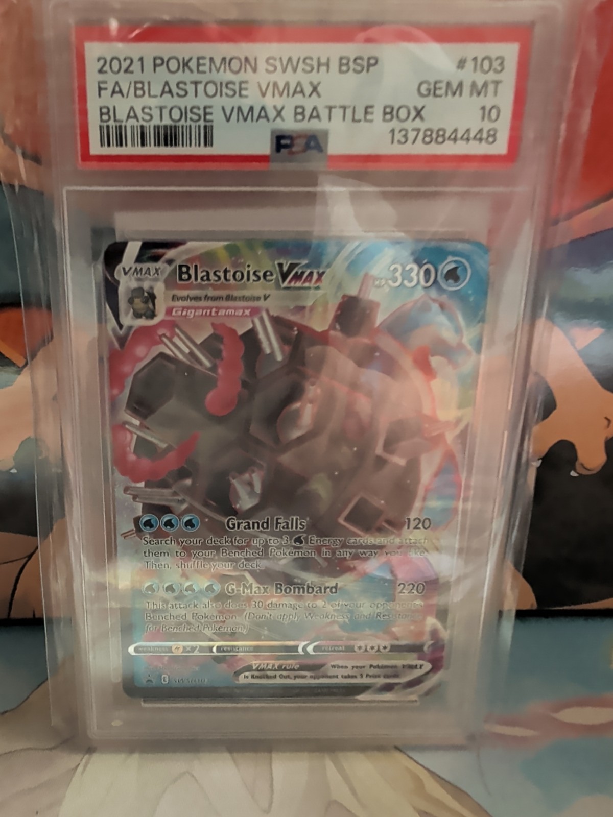 Pokemon Blastoise VMAX Battle Bx. Full Art Promo SWSH103 PSA 10 Gem Mint
