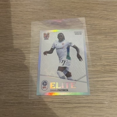 PANINI EFL 2025 - 26 STICKER OMARI PATRICK TRANMERE ROVERS ELITE #256 FOIL