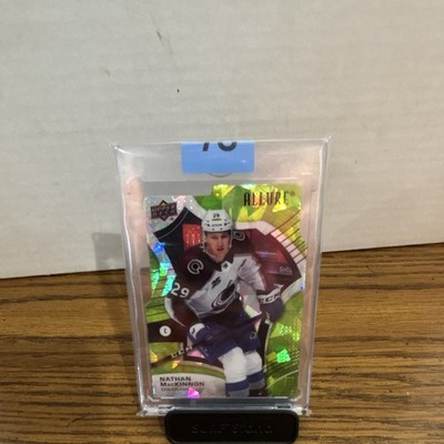 2021-22 Upper Deck Allure Green Rainbow Die-Cut 48/99 Nathan MacKinnon #24