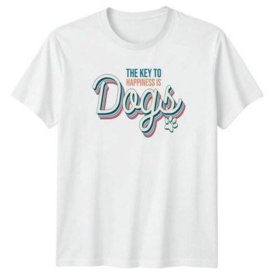 Der Schlüssel zum Glück ist T-Shirt Hundeliebhaber Haustiere Geschenk für Sie und Ihn