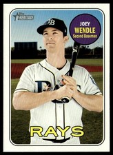 2018 Topps Heritage Joey Wendle Tampa Bay Rays #644