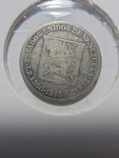 1945 Venezuela 25 Centimos Silver Coin Vintage Coin Collectibles 