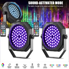 10PCS Rechargeable Par Lights 90W RGB Battery Powered Wireless 60LED Par Lights