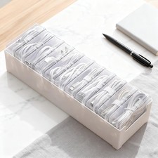 11 Box Cable Organizer Storage Box, Desktop Cable Management with Switch, Power