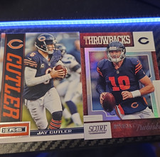 Panini Score R&S 2019 Chicago Bears 2 Card Lot Jay Cutler Mitchell Trubisky NFL