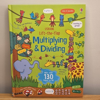 Usborne Lift the Flap Multiplying and Dividing Kids Educational Math Book