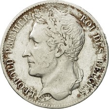 [#470411] Coin, Belgium, Leopold I, 5 Francs, 5 Frank, 1833, VF, Silver, KM:3.1