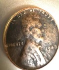 1948 wheat penny No Mint Mark Rare Error on the Rim L in Liberty — photo 3