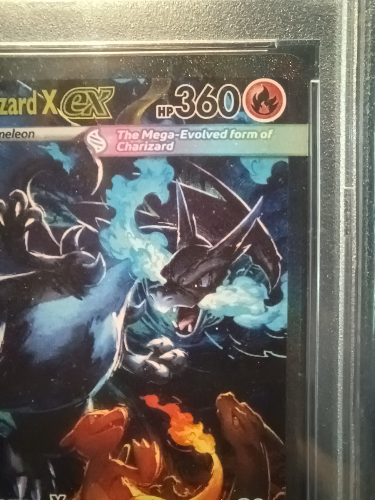 Mega Charizard x EX 125/094 Phantasmal Flames PSA 10 view 3