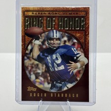 2002 Topps Ring Of Honor Super Bowl VI MVP Roger Staubach Cowboys