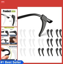 Anti-Slip Eyeglass Ear Grips 20 Pairs Silicone Temple Tips Sleeves for Glasses