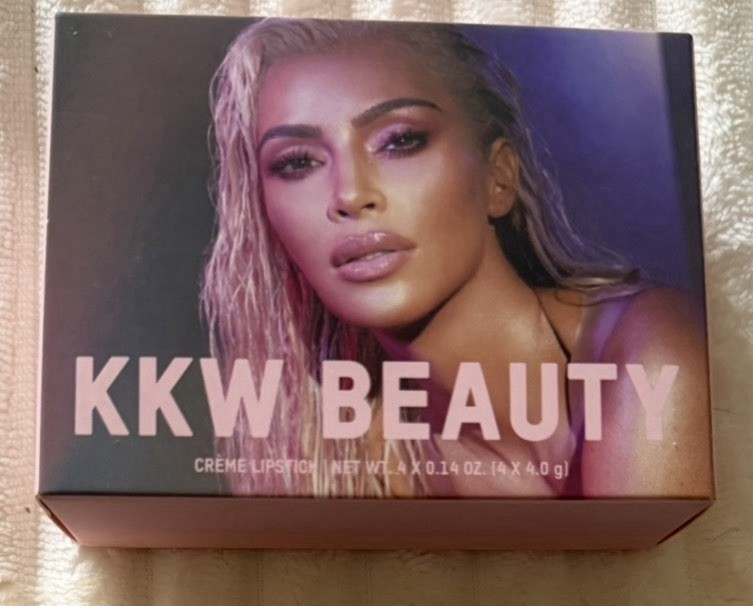 KKW Beauty 14-Piece Crème Lipstick & Eyeshadow Palette Set Pink