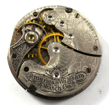 Vintage Waltham Seaside 0s 15J Hunting Pocket Watch Movement lot.wg