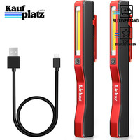 Led Arbeitsleuchte 2 StüCk Aufladbar Cob Handlampe Mit Magnet Clip FüR