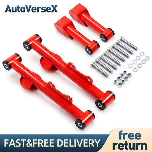 Rear Upper Lower Tubular Control Arms w/ Bushings For Ford Mustang Mercury 79-04